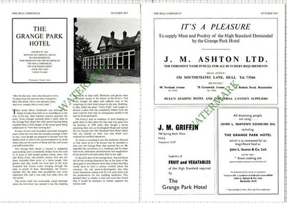 Grange Park Hotel Willerby Hull Ted Every - 1967 Article