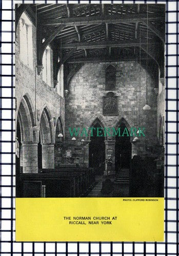 C5861) Riccall Church Near York  - 1975 Cutting