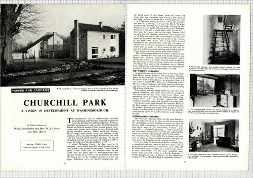WIng Cmdr Heeley Churchill Park Washingborough Deloraine Court  - 1967 Article