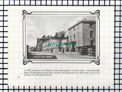 C6945) Clarence Road Bognor / Bognor Railway Station - Double-Sided Cutting