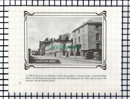 C6945) Clarence Road Bognor / Bognor Railway Station - Double-Sided Cutting