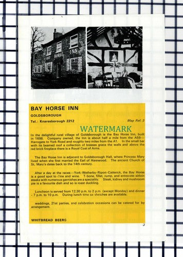 C6415) Bay Horse Inn Goldsborough / Bingley Arms Bardsey Leeds - Cutting
