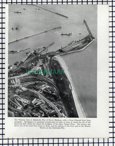 (7704) Admiralty Pier Dover Harbour  -   1957 Cutting