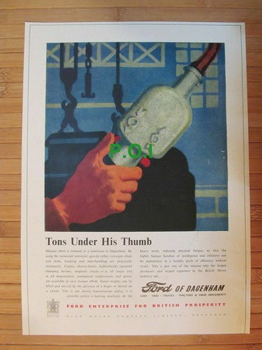 Ford Motor Company of Dagenham  - 1949 Advert