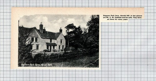 Dagnam Park Farm Harold Hill Essex Mr E W Padfield - 1975 SMALL Clipping