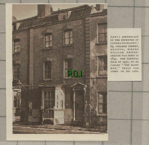 C191) 69 College Street Bristol William Friese-Green Cinematography - 1951