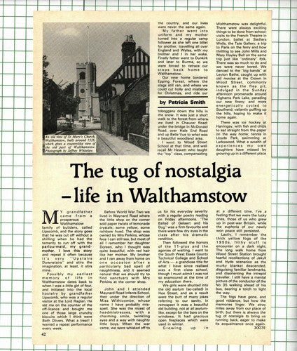 Walthamstow Essex Patricia Smith  - 1983 Article / Print