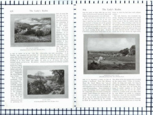 (6375) David Murray Artist Marion Hepworth Dixon - c.1905 Article