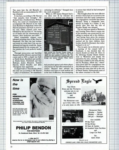 (5833) Peculiar People Chapel Steeple Essex George Barber Tillingham -  1987