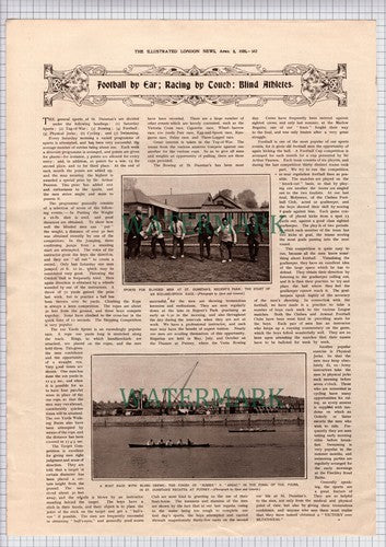 St Dunstan's Regents Park Hostel For Blinded Soldiers & Sailors - 1920 Article