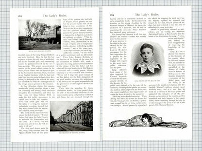 (6335) Alfonso XIII King Of Spain Rachel Challice  - c.1905 Article