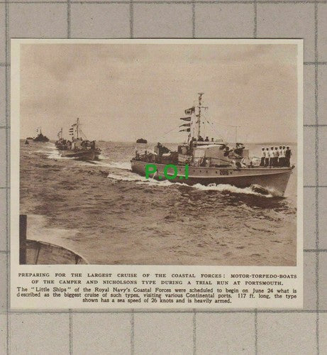 C1763) Motor Torpedo Boats Portsmouth Prepare For Cruise  - 1948 Clip