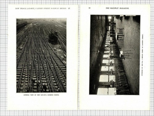 Cannon Street Railway Bridge New Track Layout -  c.1925 Article