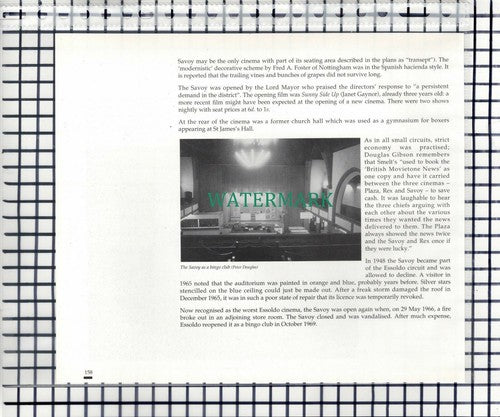 Savoy Cinema Westmorland Road Newcastle Beech Grove Church -  c.1990 Cutting