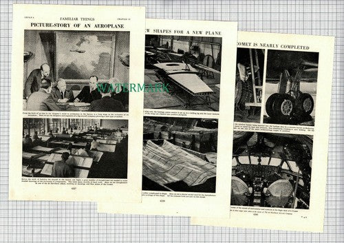 (8705) The De Havilland Aircraft Company Aeroplane  -  c.1950's Article