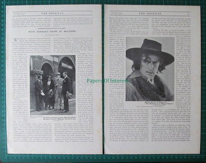 X1201) George Bernard Shaw - 1930 Article