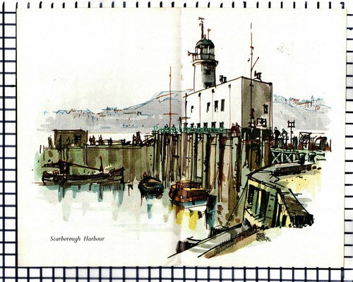(7028) Hudson Rodmell Artist Timber Dock Hull Scarborough -  1964 Small Article