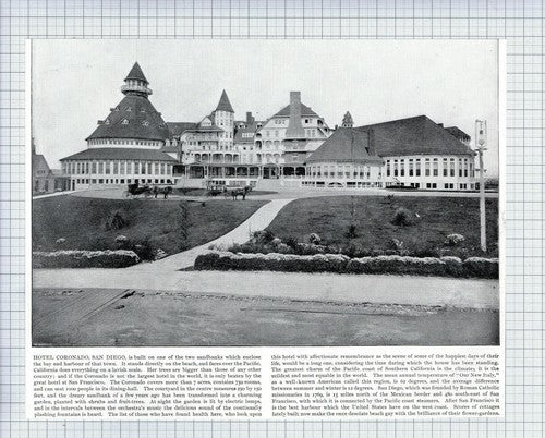 (5614) Hotel Coronado San Diego  - c.1900 Cutting