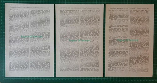 (6592) The Liverpool & Manchester Railway LION Ashton Davies   - 1930 Article