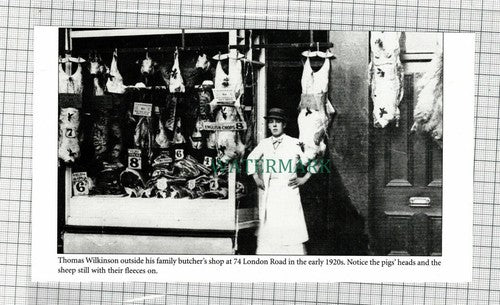 (C149) Thomas Wilkinson Butcher London Road Carlisle  - Cutting