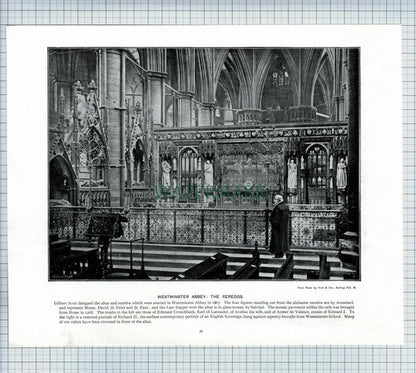 X1901) Westminster Abbey London / Crystal Palace Temperance - c.1900 Book Print