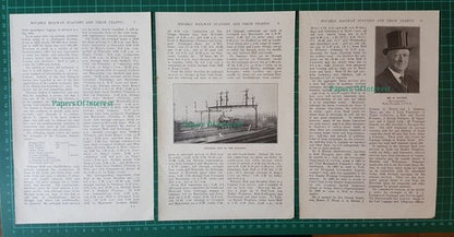 Hull Paragon Railway Station Mr R Ritchie   - 1930 Article