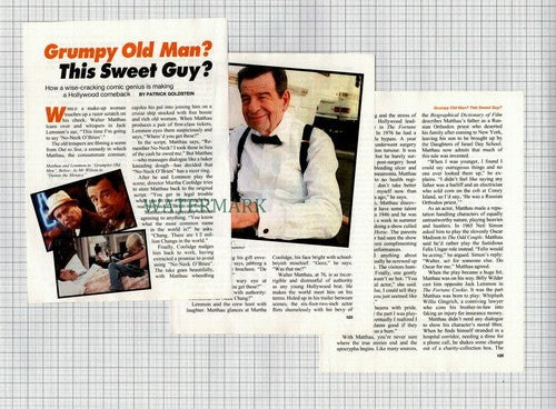 (8540) Walter Matthau  - 1997 Article