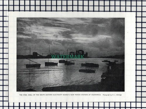 (8195) South Eastern Electricity Southwick Power Station  - 1950 Cutting