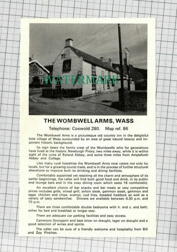 C1626) The WIndmill Stainsacre Reg Andrews / Wombwell Arms Wass Pinchon  c.1976