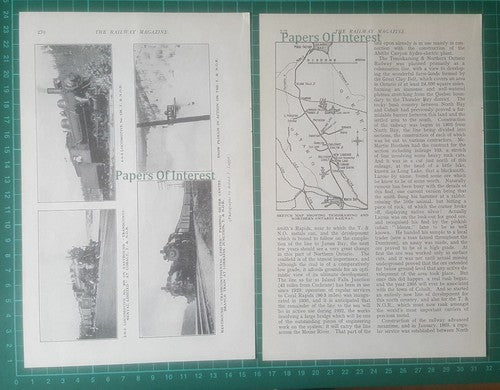 The Temiskaming & Northern Ontario Railway Canada  -1932 Article