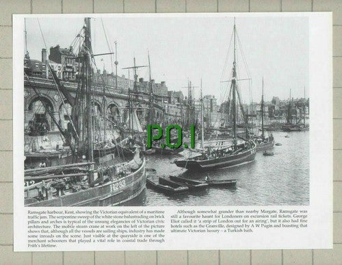 Folkestone Kent London & Paris Hotel / Ramsgate Harbour - Cutting