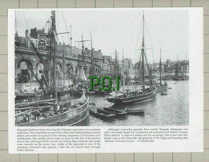 Folkestone Kent London & Paris Hotel / Ramsgate Harbour - Cutting