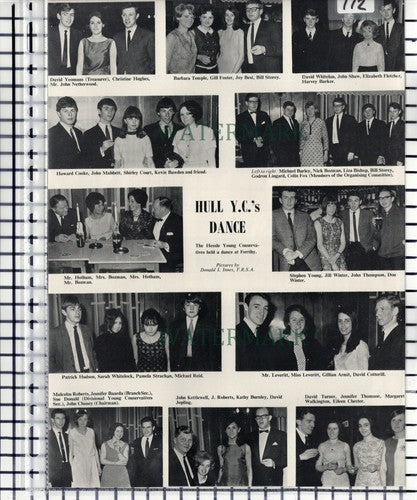 Hessle Young Conservatives Dance Ferriby Hull Baarda Bozman  - 1966 Cutting