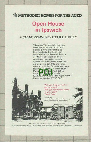 (5513) Norwood Methodist Home Ipswich Lord Mackintosh - 1979 Clip