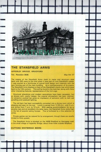 C6830) Stansfield Arms Apperley Bridge / Swan & Talbot Wetherby JD Allen Cutting