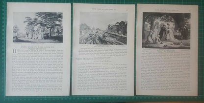 Hyde Park London In Days Gone By    - 1897 Article