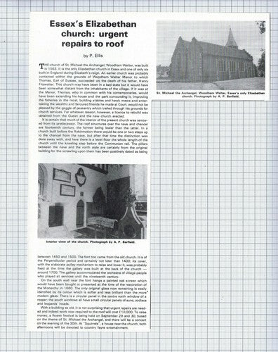 (5536) St Michael the Archangel Church Woodham Walter Essex  - 1979 Clip