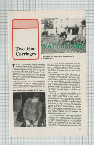 (C484) Richard Robson Alan Jones Castle Howard Brougham Ray Rushworth  - 1985