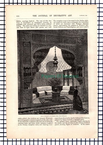 The Hotel Metropole London - 1886 Article