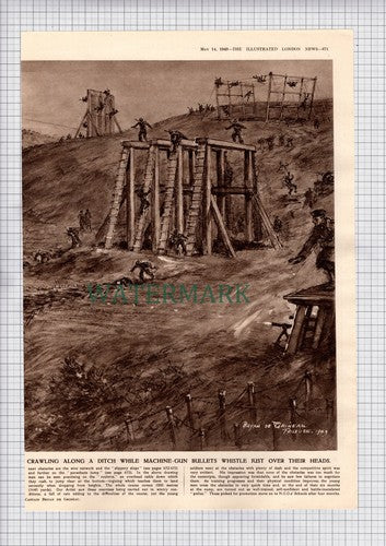 The French Light Camps Airborne Training French Army Cyril Falls - 1949 Article