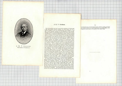 (6107) Mr John Edward Thorley Graham Scarborough Town Clerk - 1901 Article