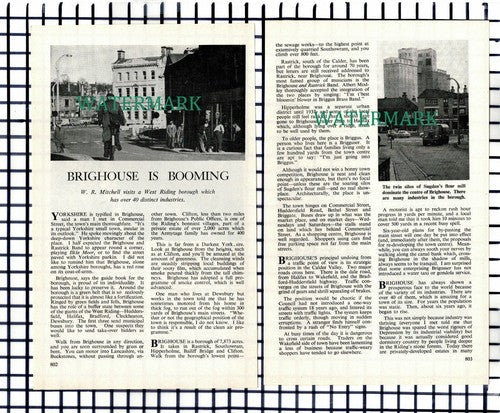 (7617) Brighouse - 1966 Small Article
