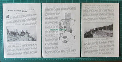 (6453) Communicator Cord Pulling Railway Harold MacFarlane - 1914  Article