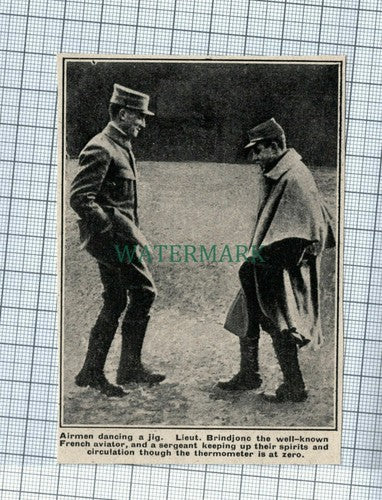 (C78) Lieut Brindejonc    - World War One Cutting