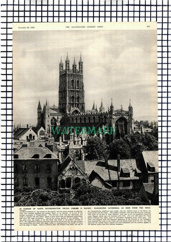 Gloucester Cathedral In Need Of Repairs - 1952 Article