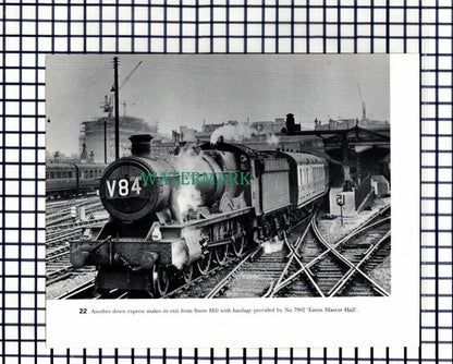 (7840) Snow Hill Railway Station 5071 Spitfire 7902 Eaton Mascot -1970s Cutting