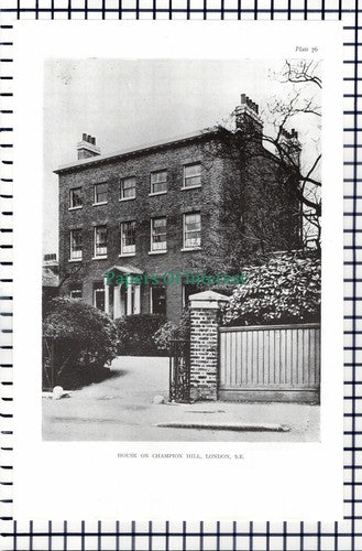 (6915) Champion Hill London / Burton's China Galleries Truro - Print / Cutting