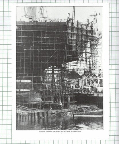 The OBO Carrier Sir John Hunter /  Swan Hunters  - Cutting
