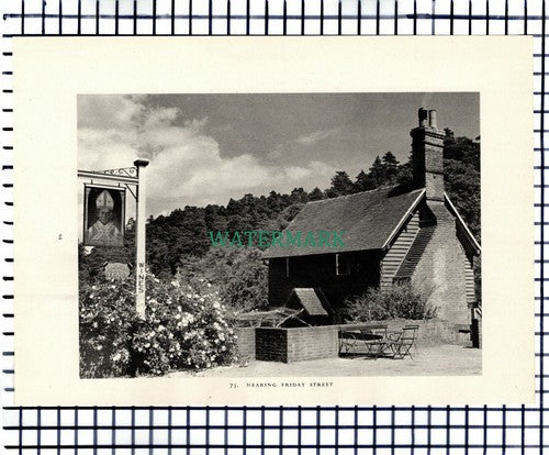 (7454) Friday Street Surrey - 1949 Print / Cutting