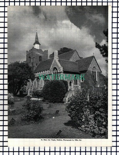 (8376) St Mary The Virgin Church Maldon Essex  - 1967 Cutting